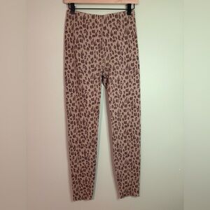 Women’s Anthropologie ribbed leopard leggings size M/L